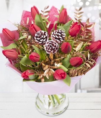 Christmas Tulip Bouquet